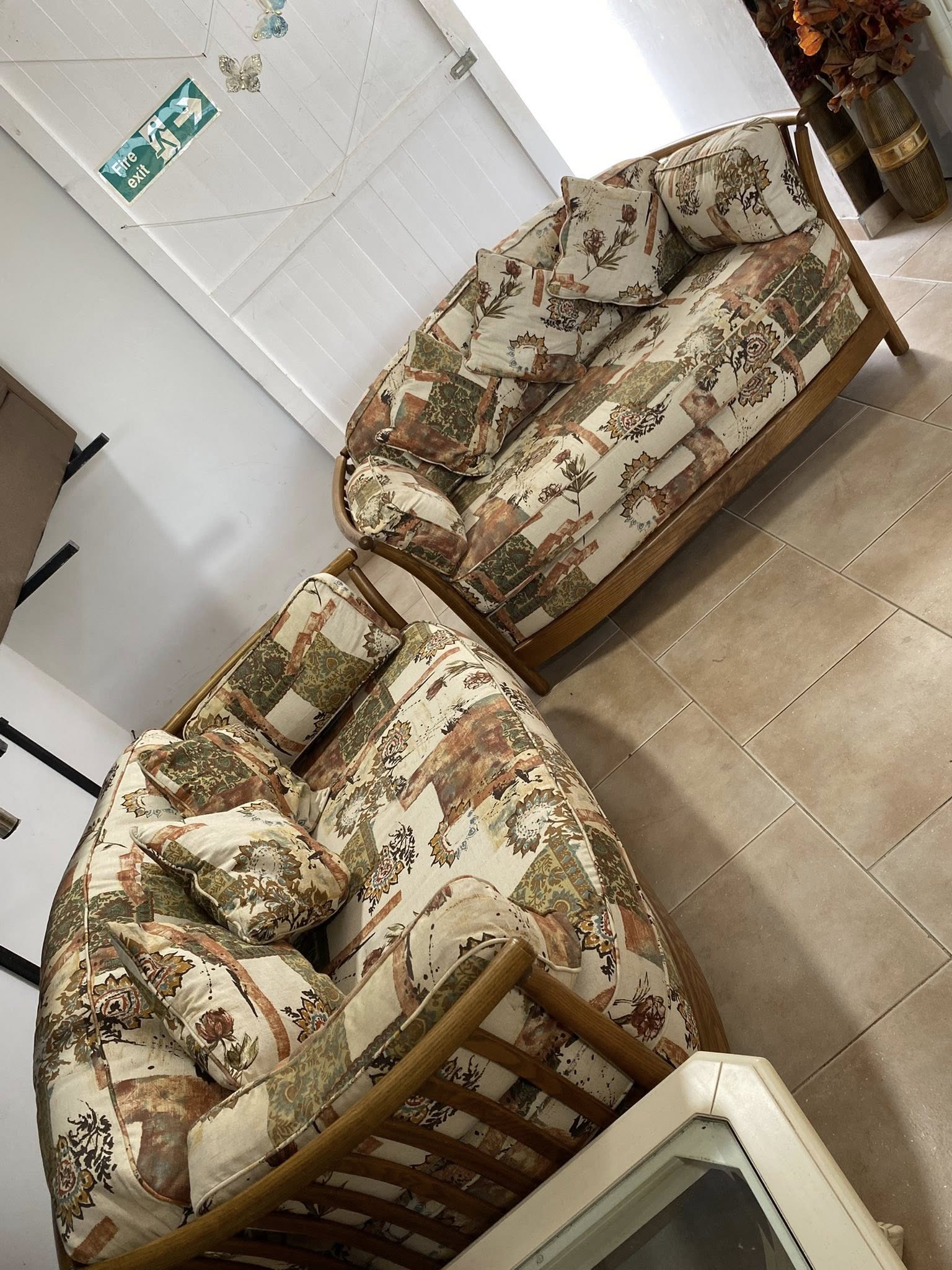 Original Vintage Ercol 2 Seater Sofa Set Deja Vu Cyprus