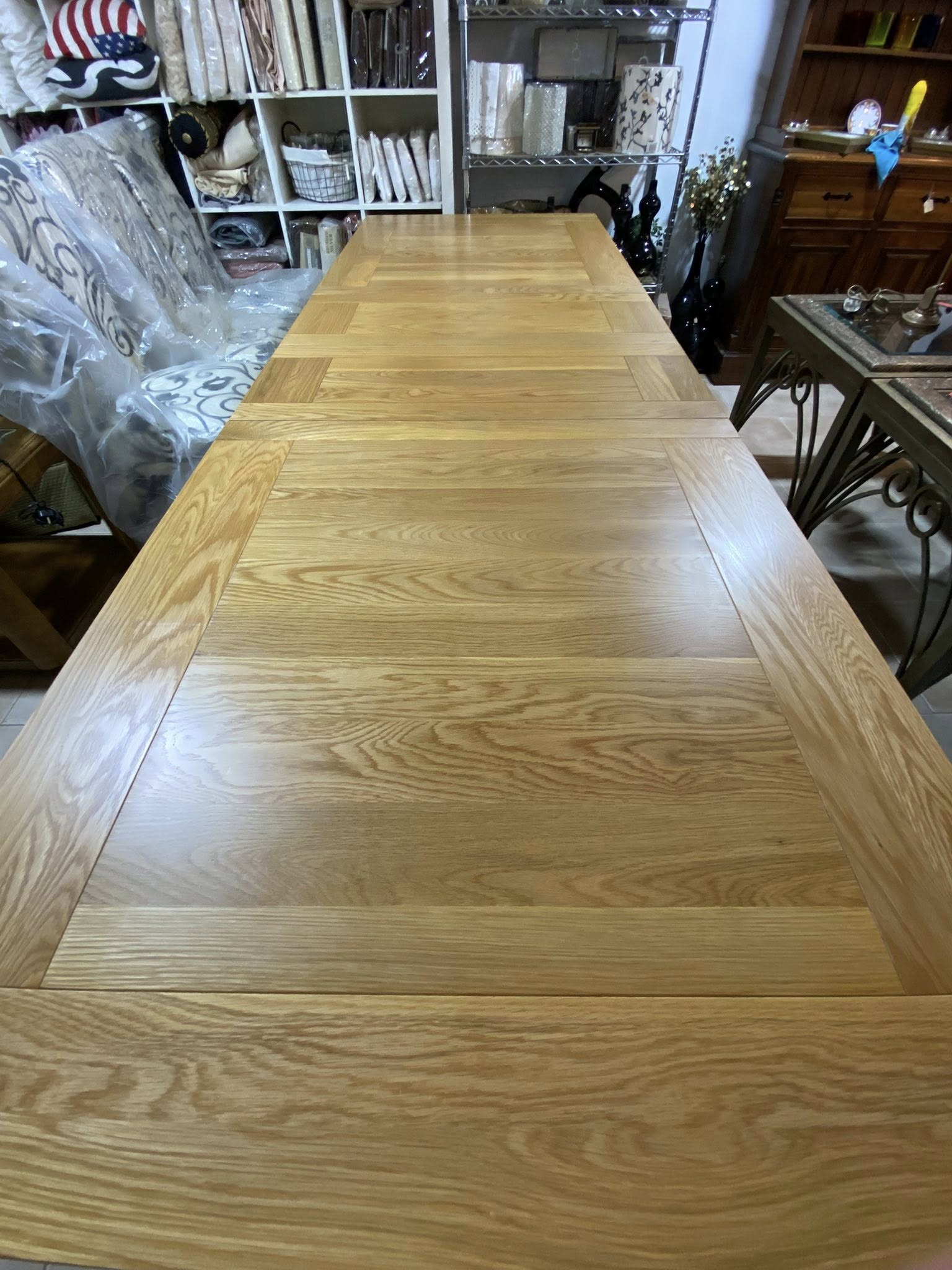 Large Extendable Light Oak Dining Table | Deja Vu Furniture Cyprus