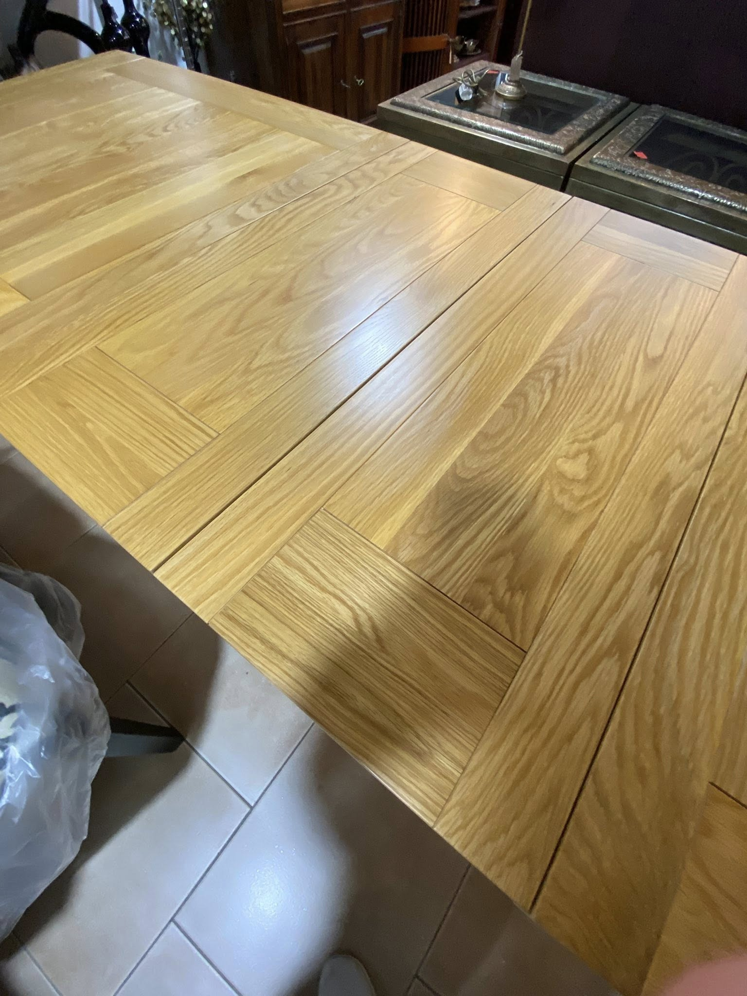Large Extendable Light Oak Dining Table | Deja Vu Furniture Cyprus