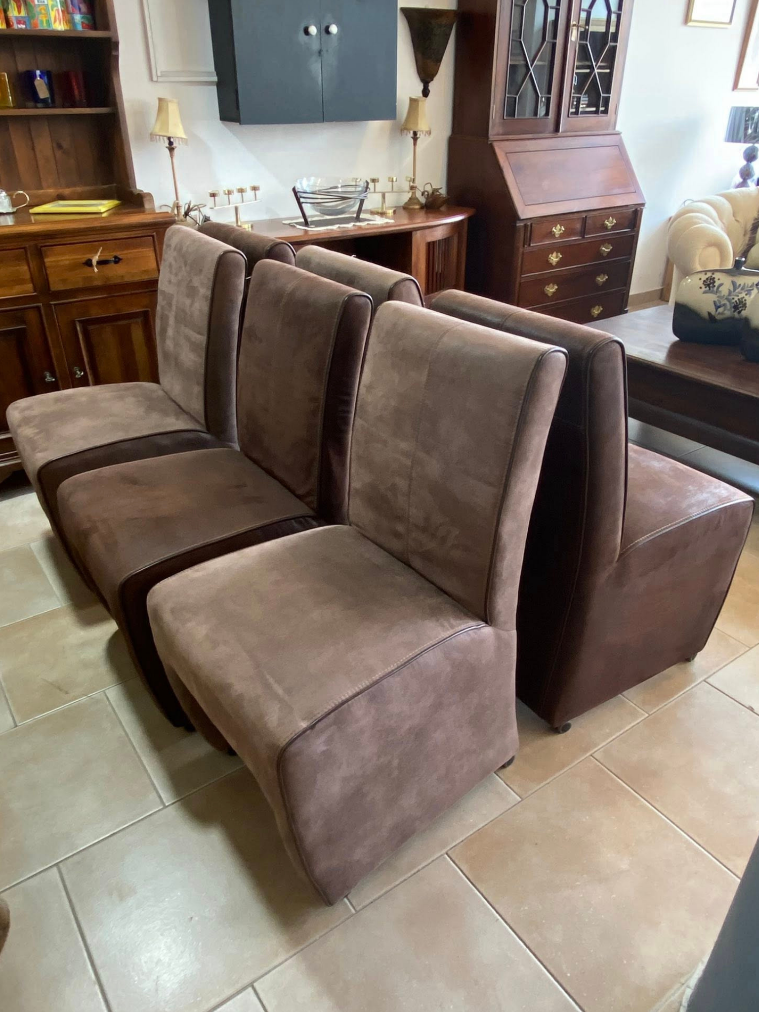 Contemporary Upholstered Dining Chairs Set of 6 | Deja Vu Furniture Cyprus