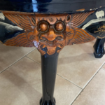 Oriental style coffee table with 4 nesting stools Deja Vu Cyprus
