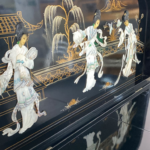 Oriental Lacquered Drinks Cabinet / Sideboard