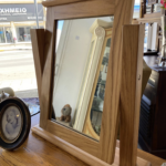 Rustic Oak Single Pedestal Dresser with Mirror | Deja Vu Furniture