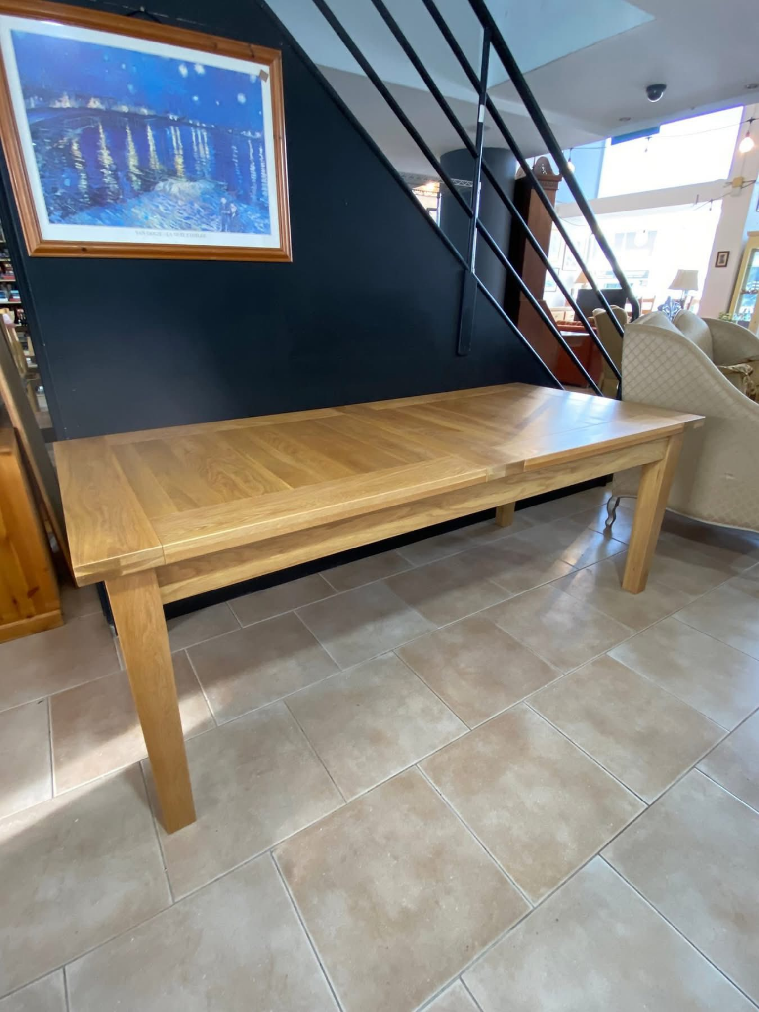 Large Extendable Light Oak Dining Table | Deja Vu Furniture Cyprus